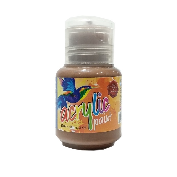 Chai Màu Vẽ Acrylic 30ml - Màu Nâu