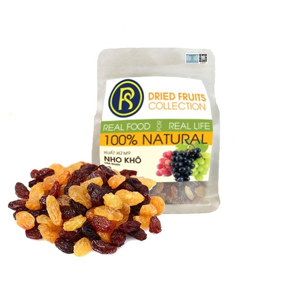 Nho Khô 3 Màu Real Food (Mix Raisin) - 1kg/500g