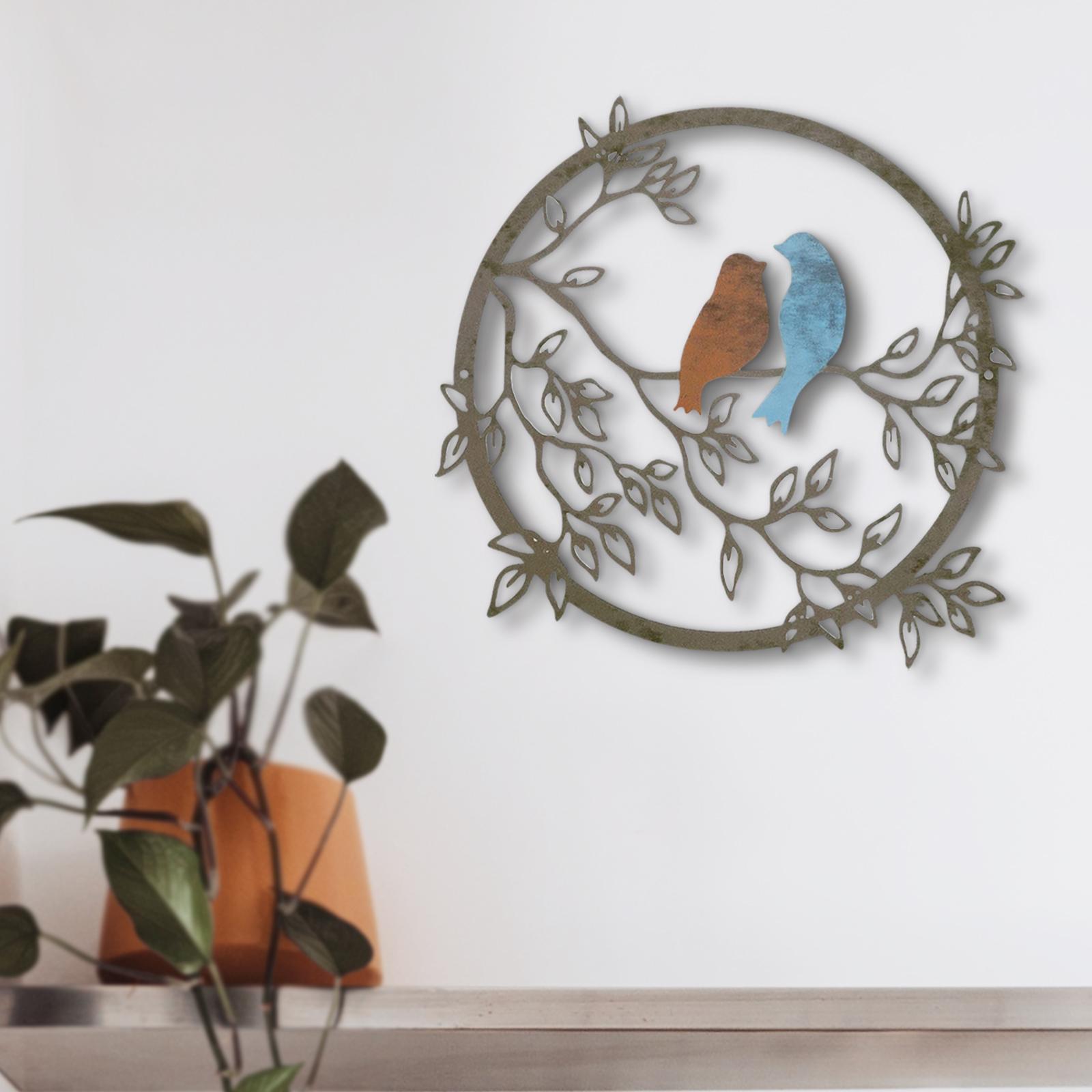 Decorative Bird Wall Silhouette Iron Metal Wall Art for Party Home Decor