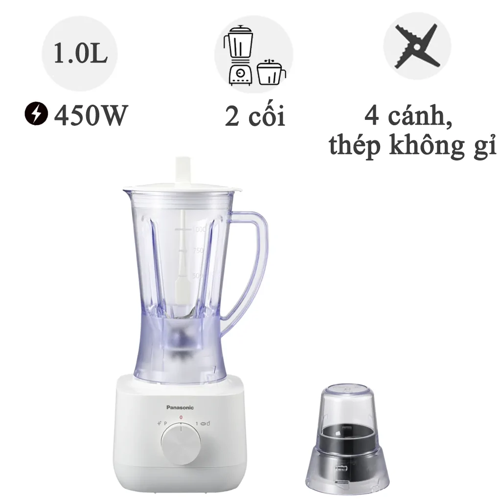 Máy Xay Sinh Tố Panasonic MX-EP3111WRA 1L - Hàng chính hãng