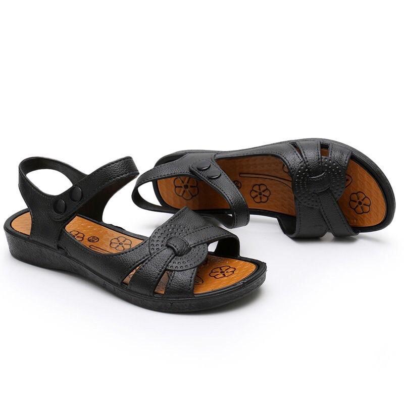 Sandal nữ quai bấm cúc chống nước tuyệt đối, dép quai hậu nữ
