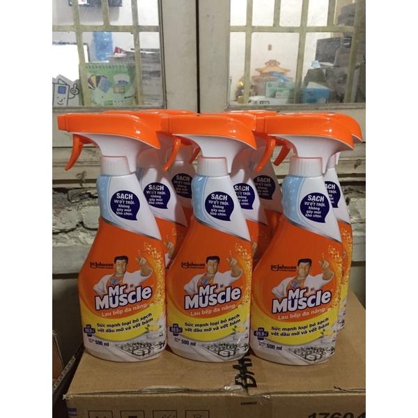 Nước Lau Bếp Đa Năng Mr Muscle hương cam chanh (500ml) - Hàng chính hãng DKSH Việt Nam.