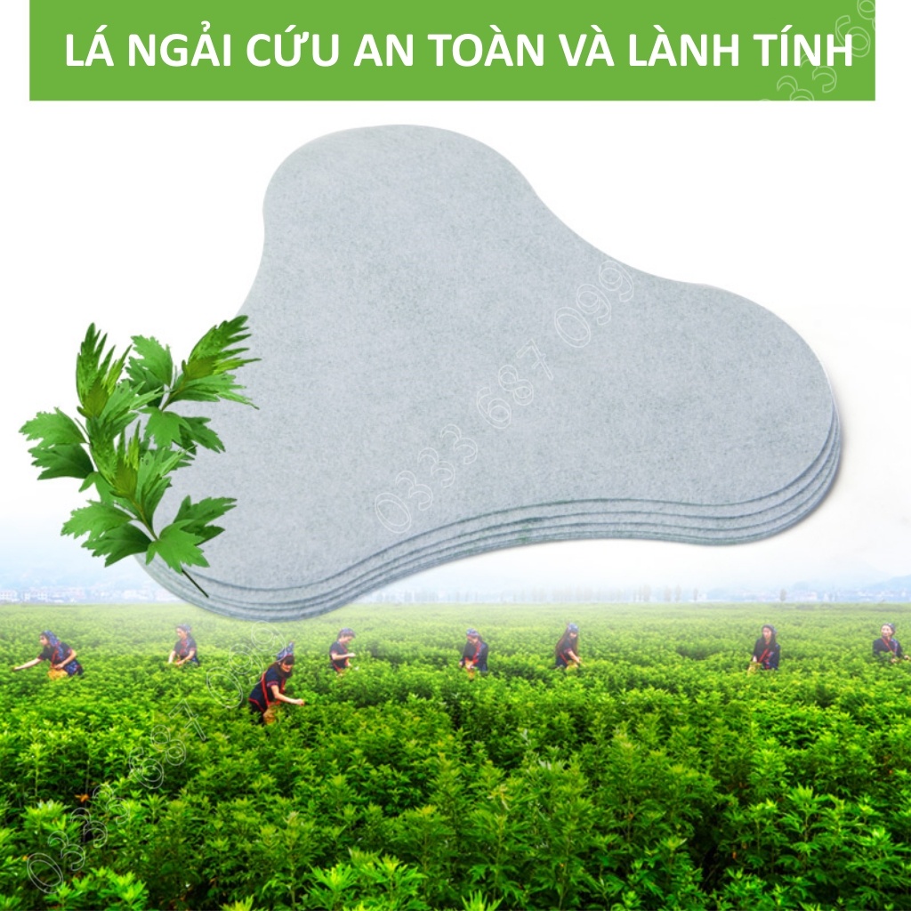 Hộp 12 miếng dán ngải cứu giảm đau Thắt lưng, cổ vai gáy