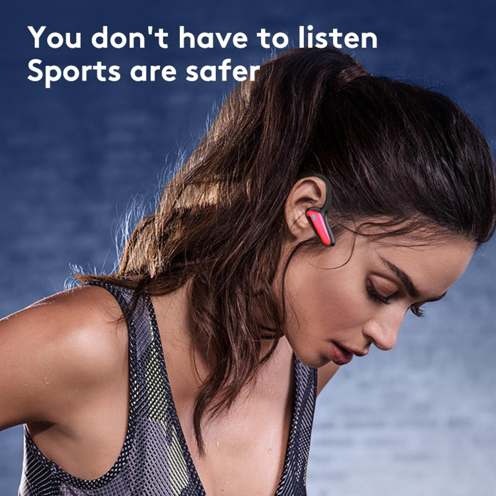 Bone Conduction Headphones 150mAh Double Ears Earphone for Fitness
