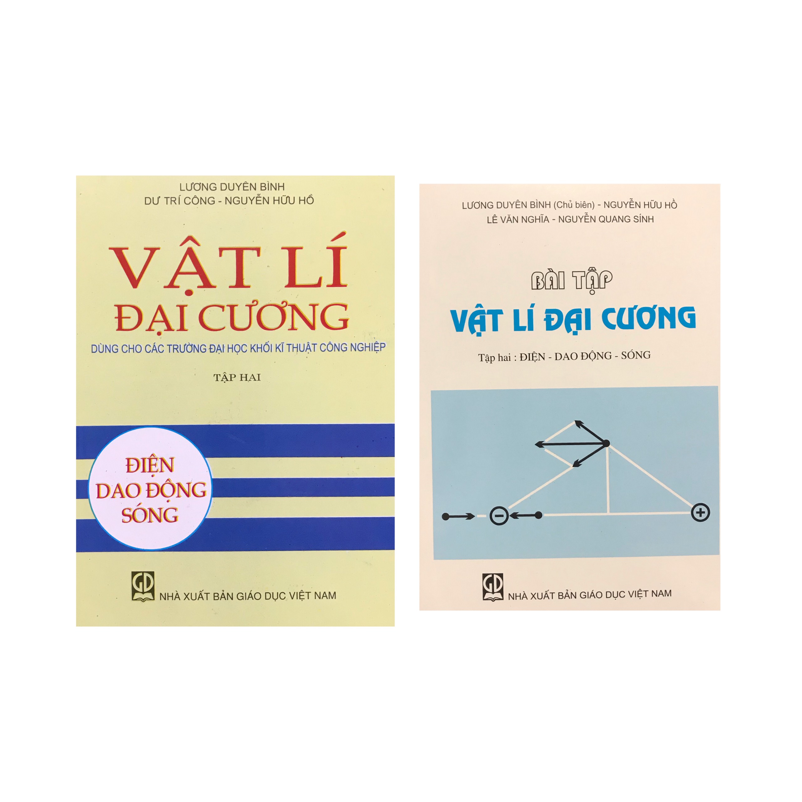 Combo Vật lí đại cương và bài tập vật lí đại cương tập 2 : Điện dao động sóng