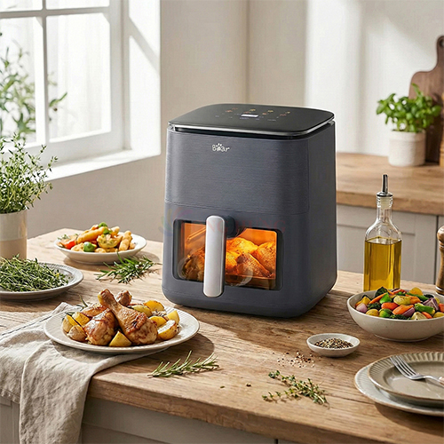 Nồi chiên không dầu Bear 6 lít AF-4H16k - Hàng chính hãng