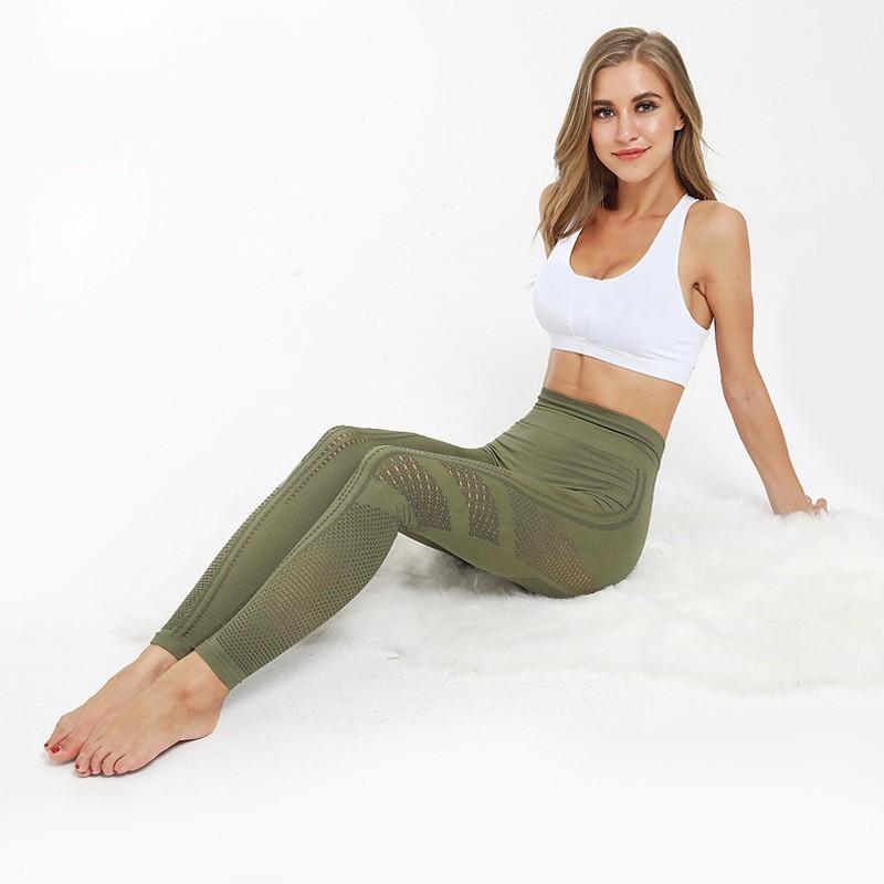 Gợi Cảm Liền Mạch Quần Legging Cao Cấp Thể Thao Tập Yoga Đẩy Lên Thun Yoga Quần Legging Nữ Tập Gym Thể Hình Chạy Quần Quần Áo Thể Thao