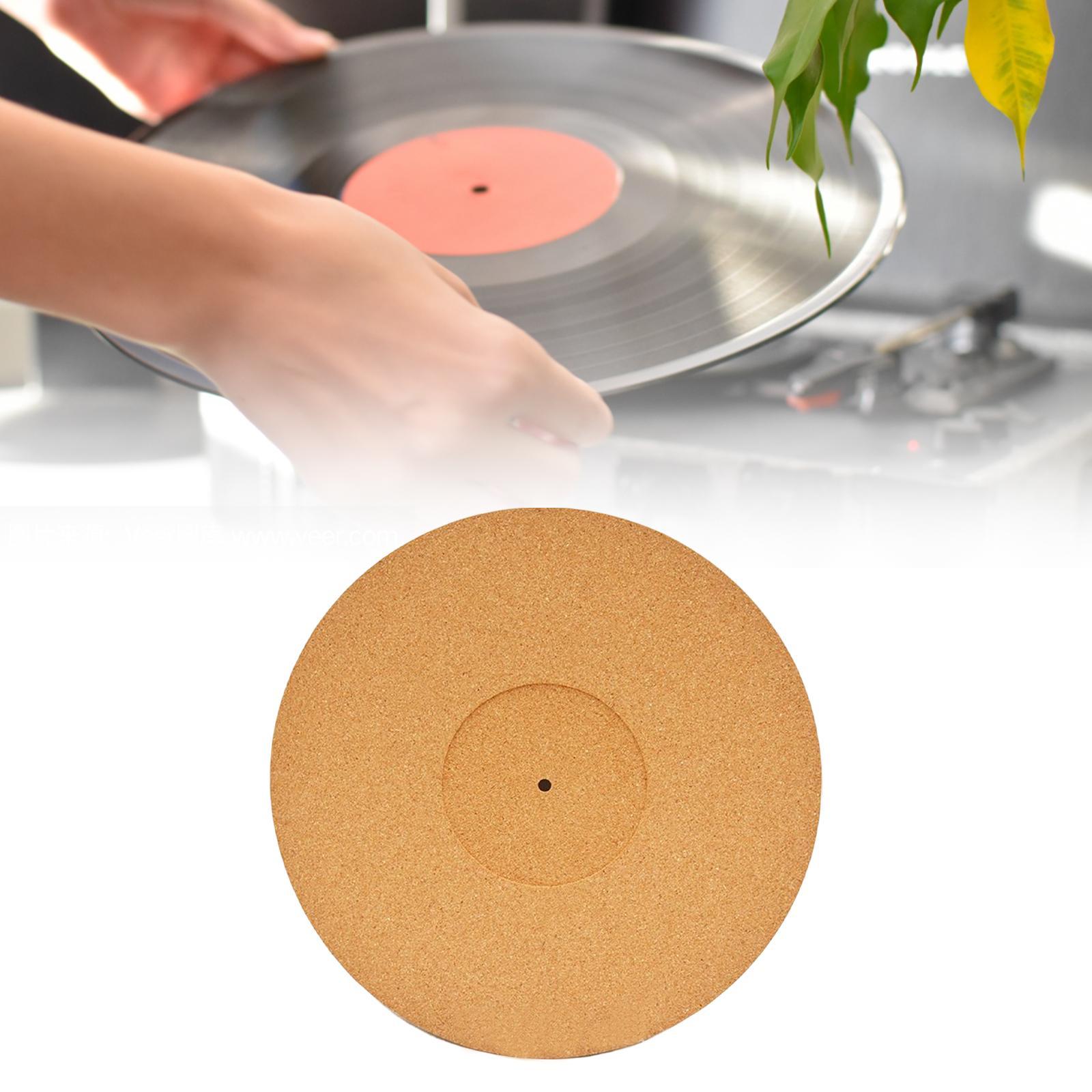 12 inch Cork Turntable Mat Turntable Record Mat for Vinyl Record Players