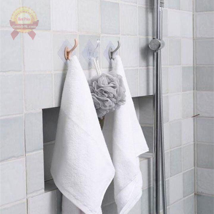 Combo 4 móc dính tường 2 chân siêu chắc thần thánh dán chịu lực 10kg