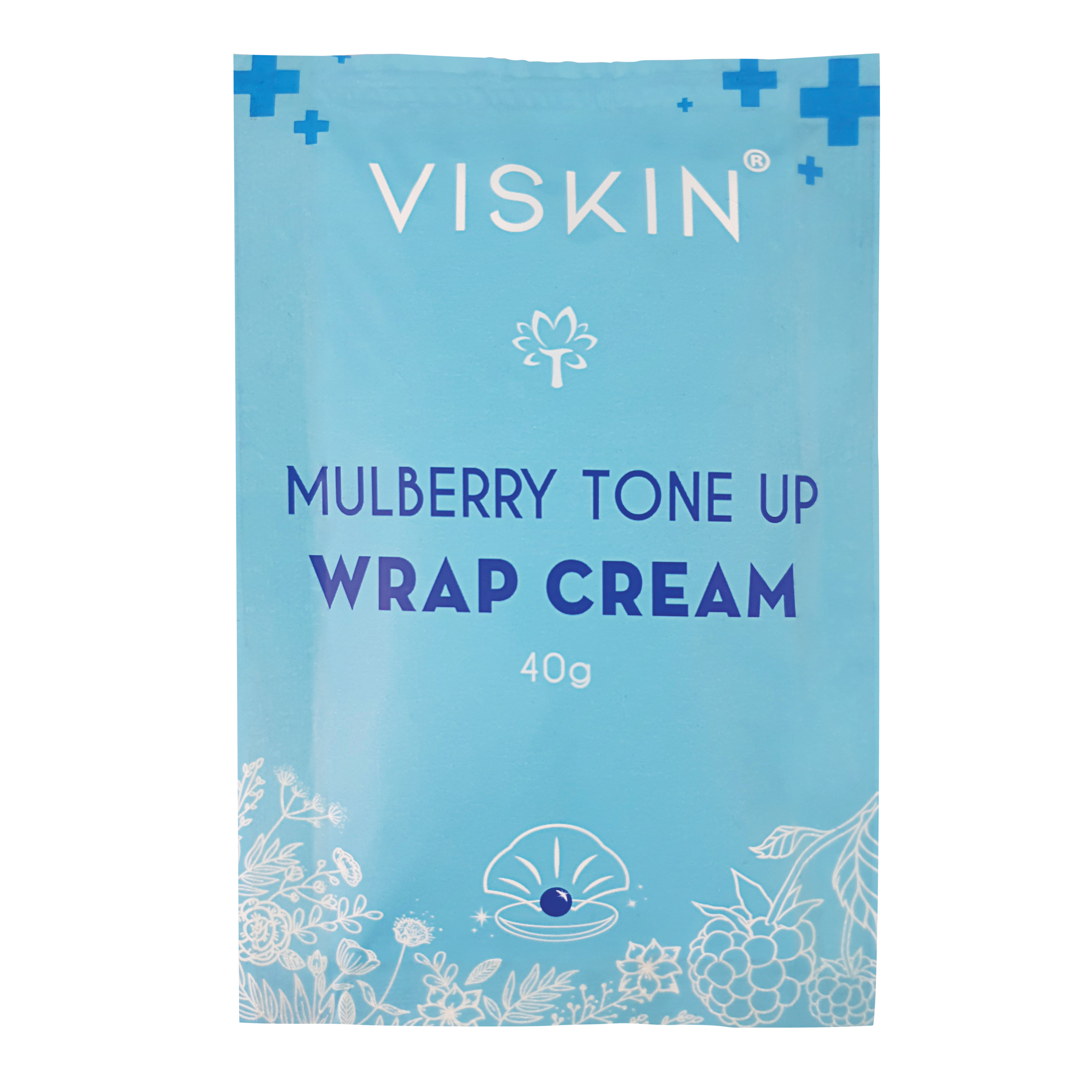 KEM Ủ TRẮNG DA DÂU TẰM VISKIN - MULBERRY TONE UP WRAP CREAM - pH 6.5