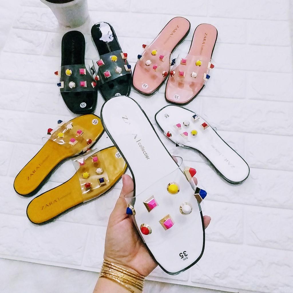 Dép MiCa Đính Đá Hột Xoàn