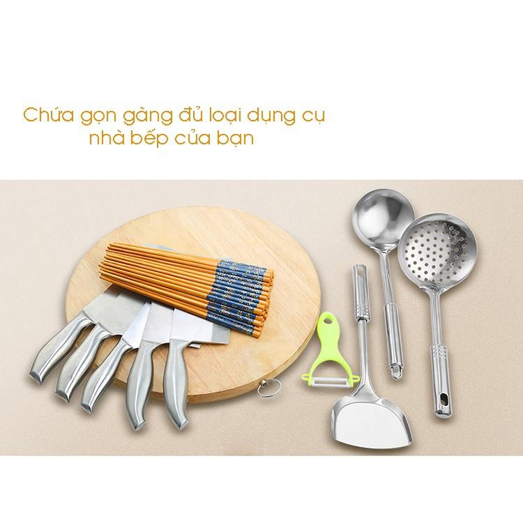 RE0465 - Kệ để dao thớt 35cm - Dụng cụ để dao thớt inox - Kệ dao thớt inox - Kệ để dao thớt