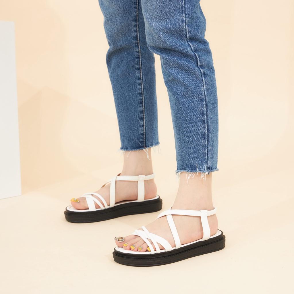 Giày MWC 2926 - Giày Sandal Đế Bánh Mì, Giày Sandal Quai Dây Chéo Đế Bánh Mì Thời Trang