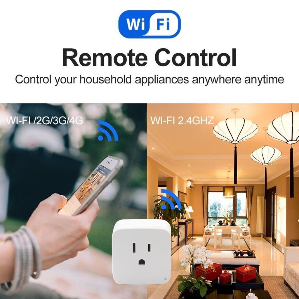 APP Mobile Phone Remote Control Switch Smart WiFi Socket Timer Power US Plug