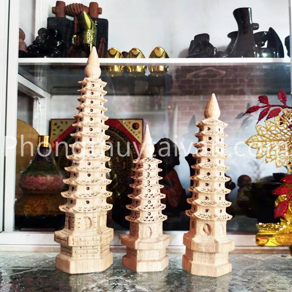 Tháp Văn Xương gỗ ĐÀO 7,9,13 tầng phong thủy