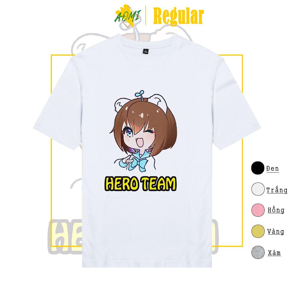 ÁO THUN UNISEX SIMMY HERO TEAM PHÔNG NAM NỮ GIA ĐÌNH CẶP ĐÔI CÓ SIZE TRẺ EM AOMIVN