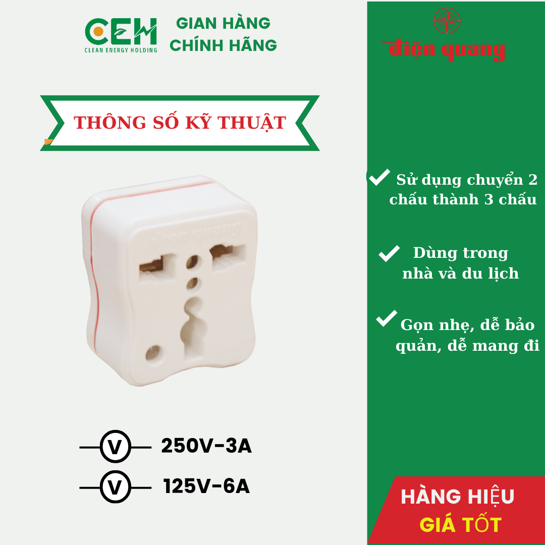 Phích cắm chuyển ĐQ UA2A
