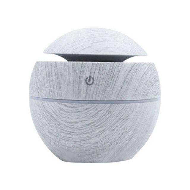 Mini Air Humidifier USB Ultrasonic Aroma Diffuser Wood Grain 7 LED Light Electric Essential Oil Diffuser For Home Aromatherapy