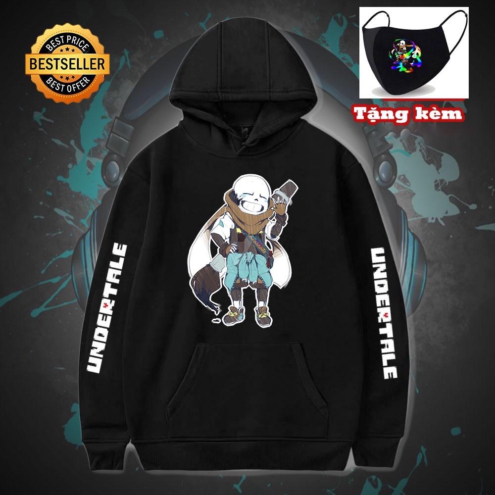 BST 10 Mẫu Áo Hoodie Sans Undertale - áo thun khẩu trang in hình sans sieu chất