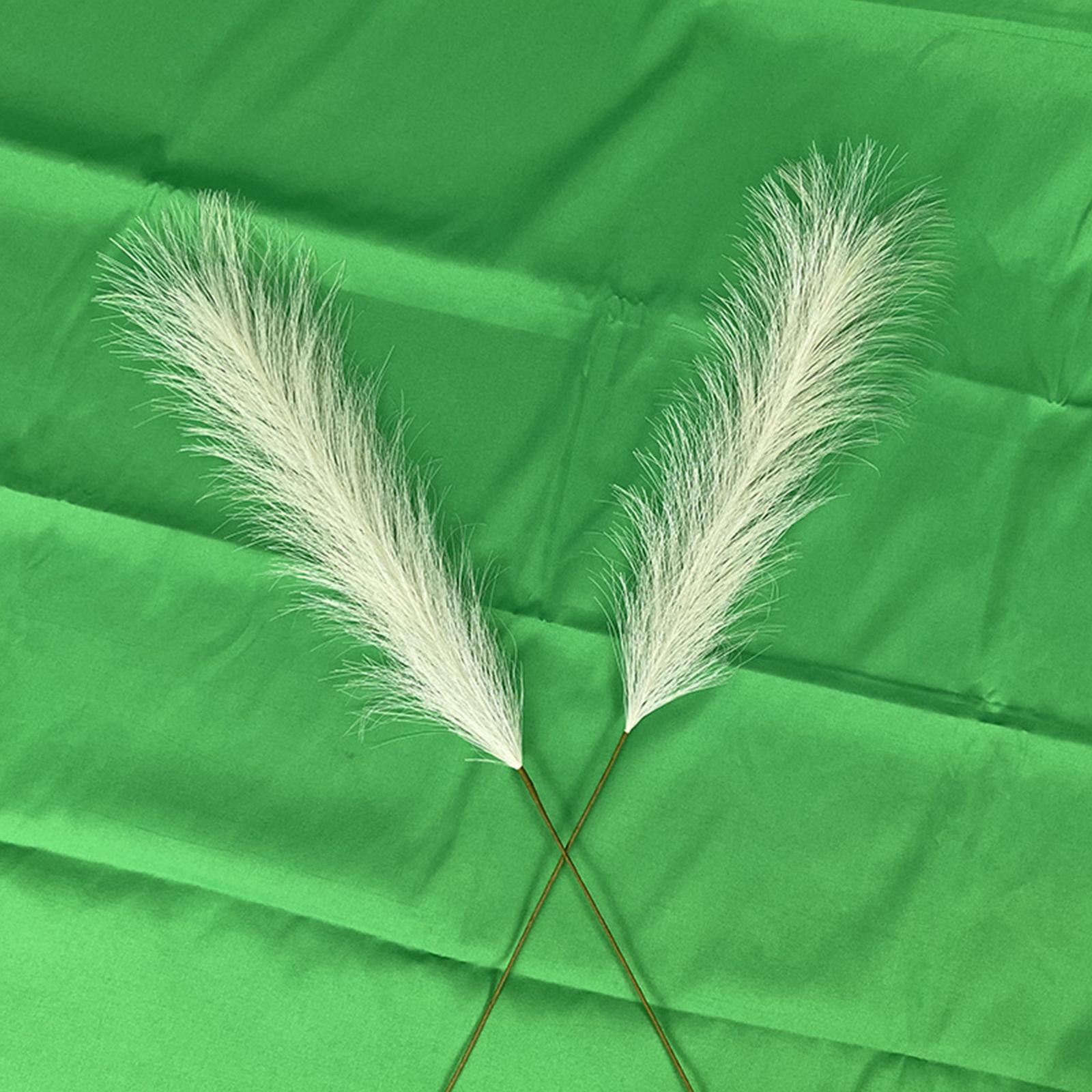 Faux Pampas Grass Bouquet 10pcs 24“/61cm, Natural Artificial Pampas Grass Decor Reed, Boho Wedding Decor, Home Decoration
