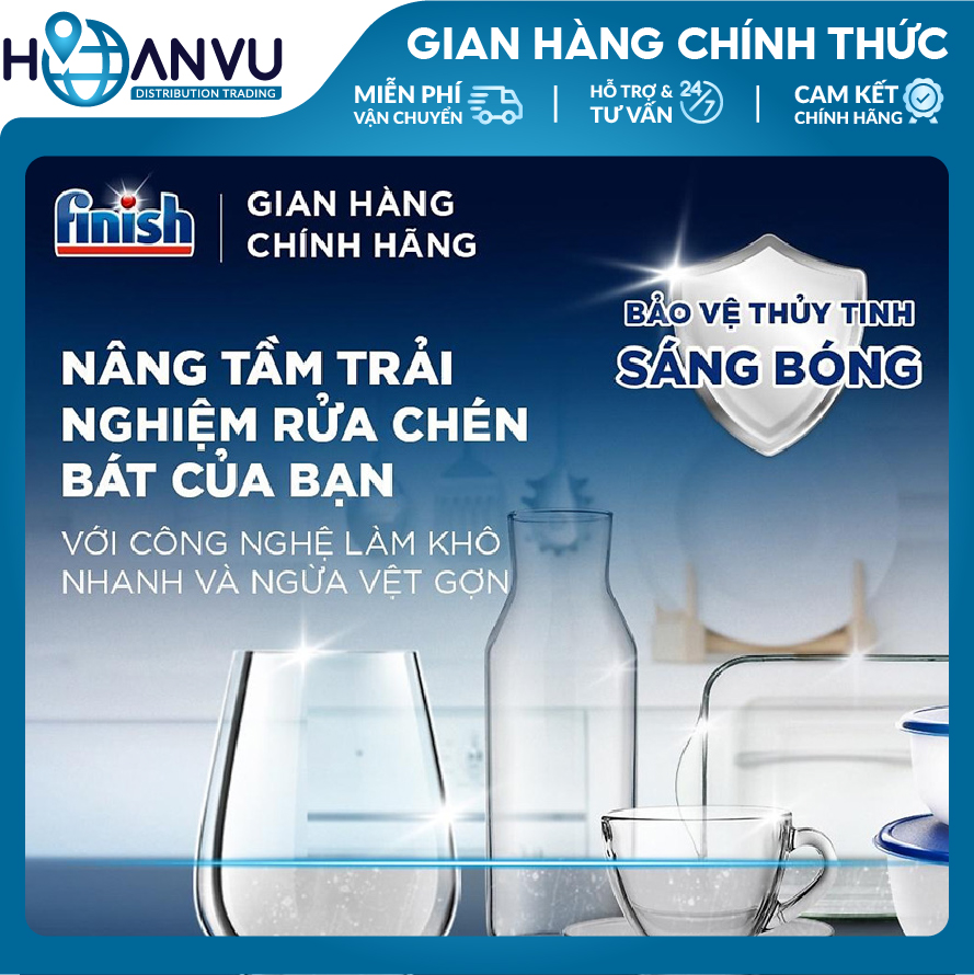 Nước làm bóng chén Fin ish Jet-Dry Ultra Rinse Aid Dishwasher Rinse 946ml