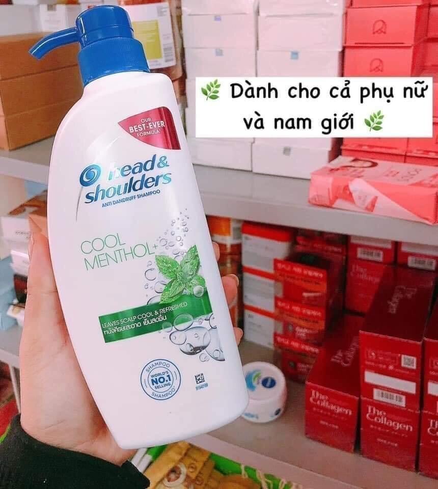 DẦU GỘI HEAD&amp;SHOULDERS BẠC HÀ THÁI LAN 450ML