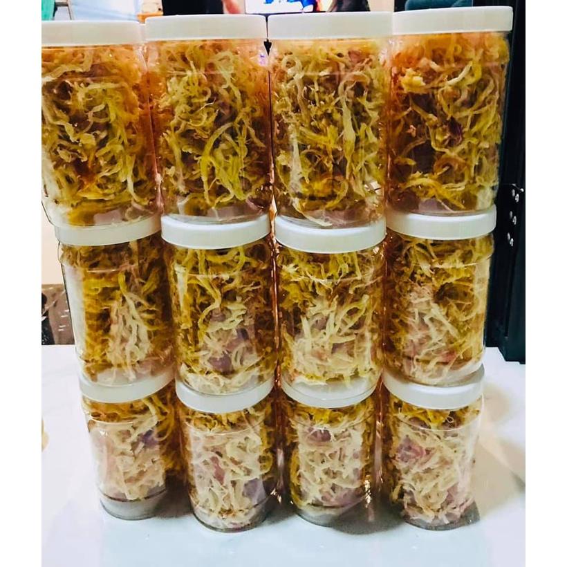 Mực Xé Sợi Hấp Nước Dừa Hộp 200gr