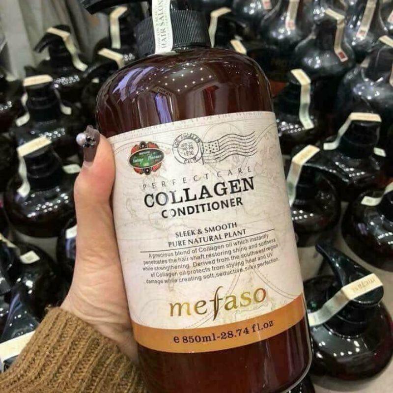 Bộ Dầu Gội Xả Collagen Mefaso Collagen 850ml ×2