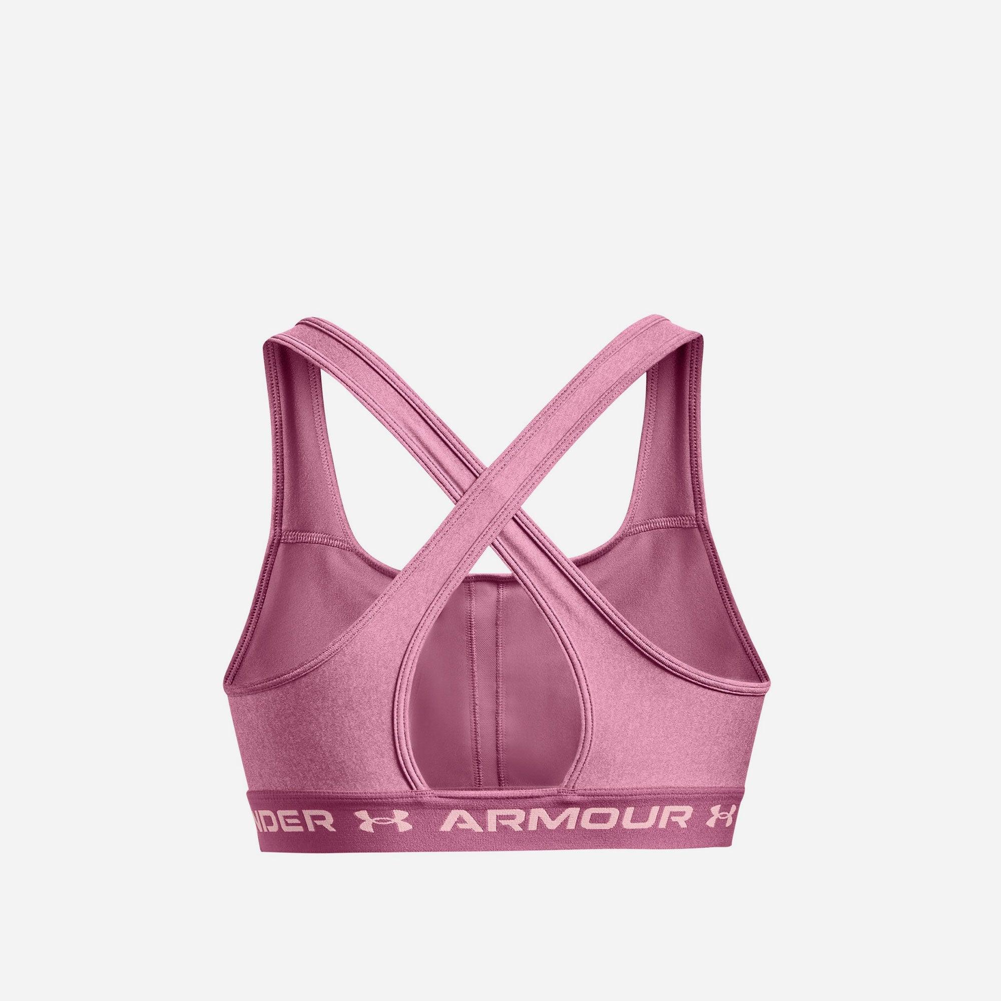 Áo bra thể thao nữ Under Armour Crossback Mid Hthr - 1361036-669