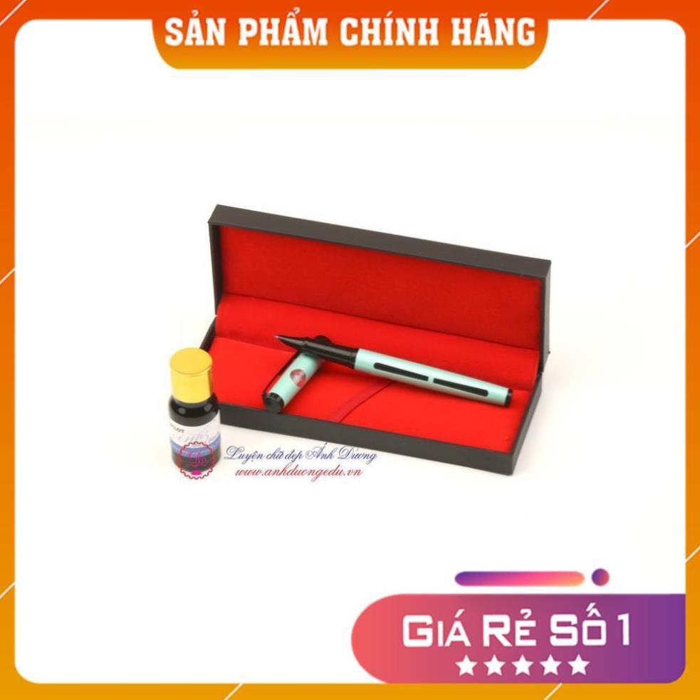 Bút Mài Thầy Ánh - Bút Máy Ánh Dương SH044 Ngòi Calligraphy - Combo Bút Và Mực Sailor Làm Quà Tặng