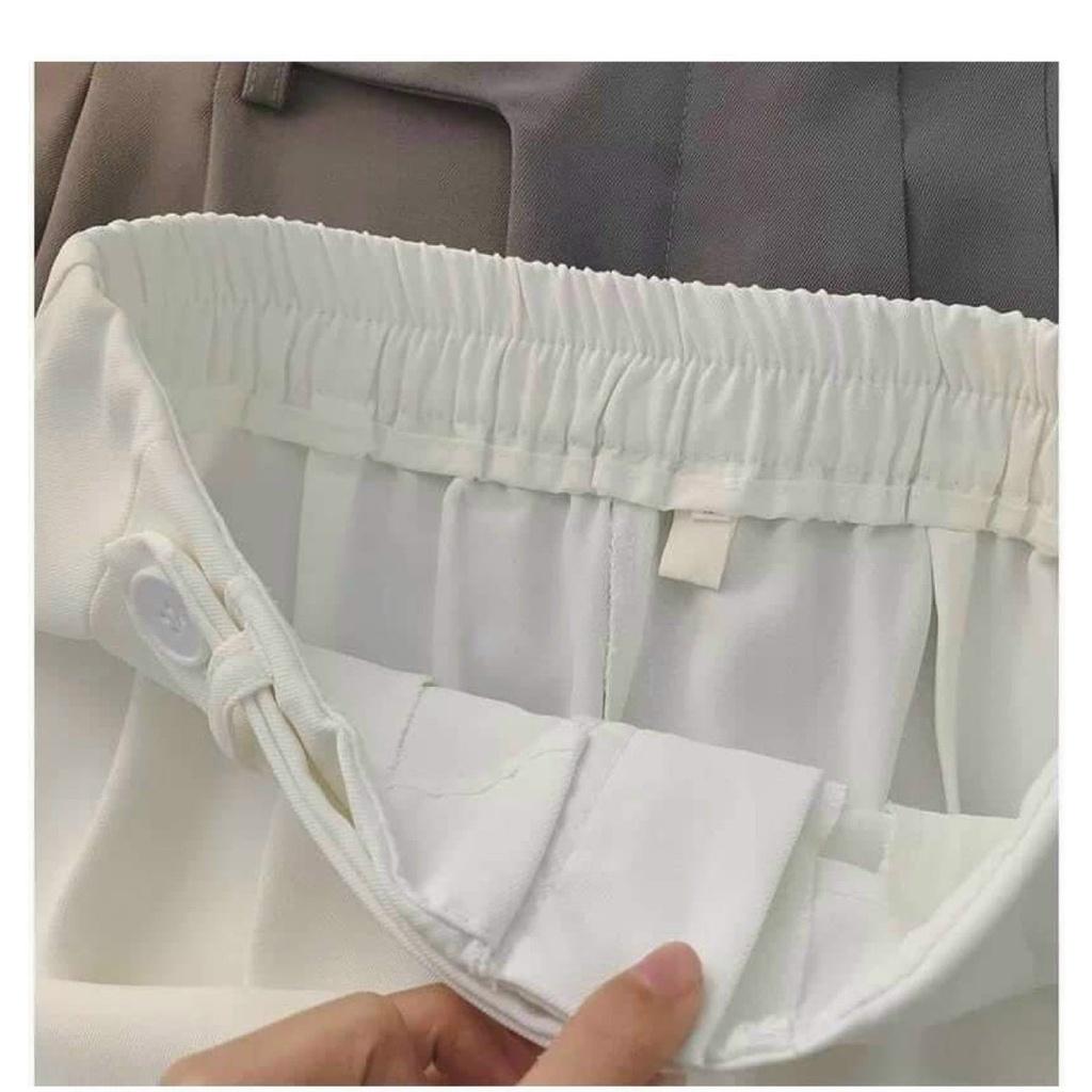 Quần tây nữ lưng cao baggy DOLOXI lưng thun công sở đi chơi đi học Q1111