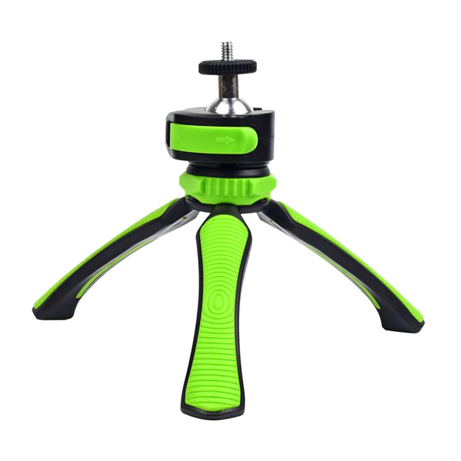 Portable Mini Tripod Camera Desk Tripod Mount Holder Table Stand Green
