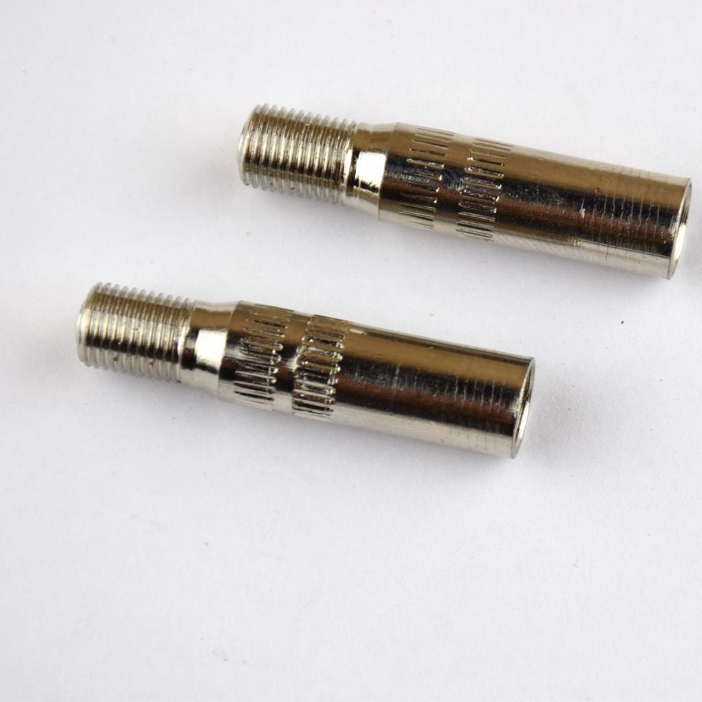 8x Car Motorcycle Vehicle Copper Valve Extender Adapter Cap Metal Straight