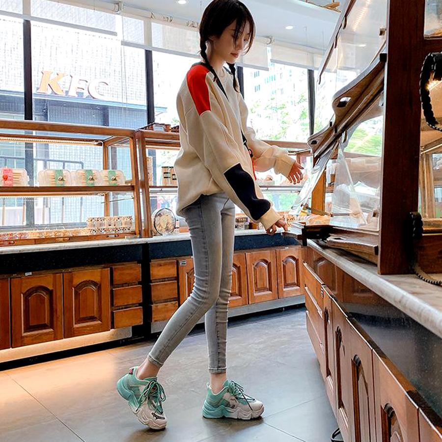 GIÀY THỂ THAO ULZZANG ĐỘN ĐẾ 2 DÂY