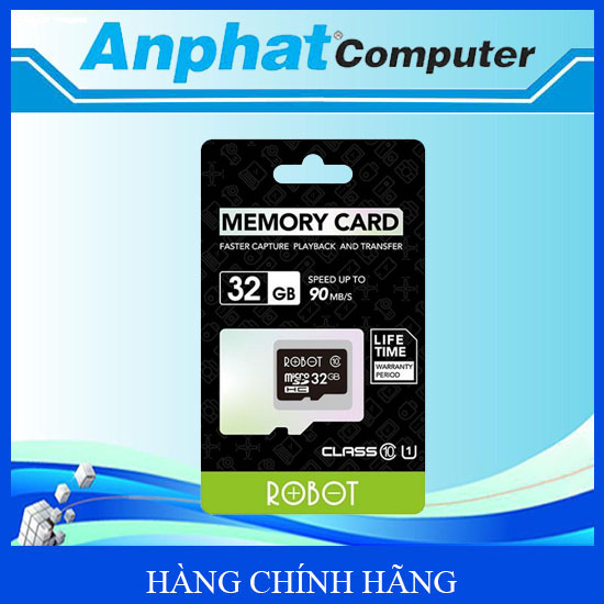 Thẻ nhớ MicroSD ROBOT SD 32GB – Hàng Chính Hãng