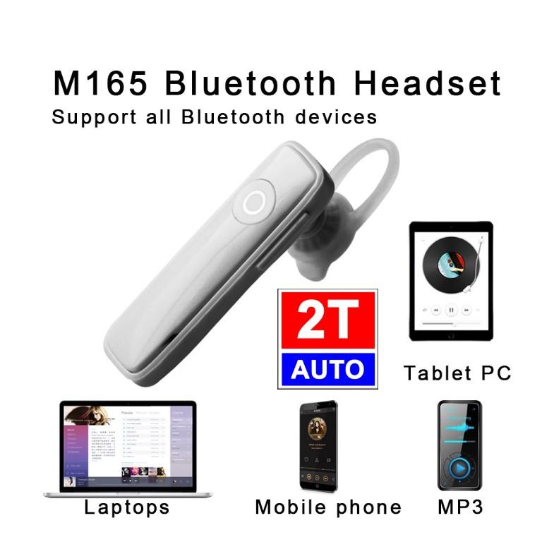 Tai nghe BLUETOOTH thế hệ mới, kết nối chuẩn 4.1 trên xe hơi và các thiết bị ngoại vi- MÀU TRẮNG:  SKU:602-2