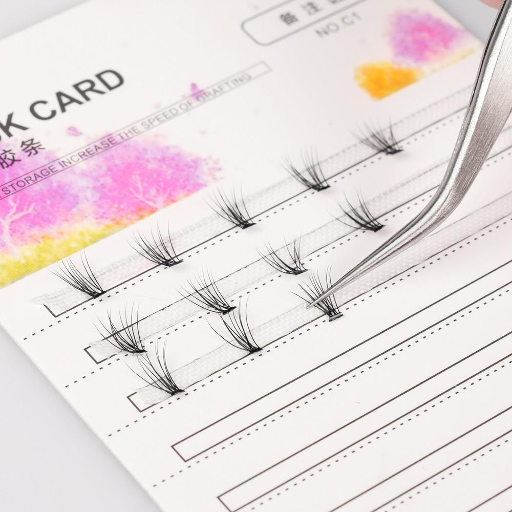 10 miếng dán cố định lông mi giả kèm keo dán mi