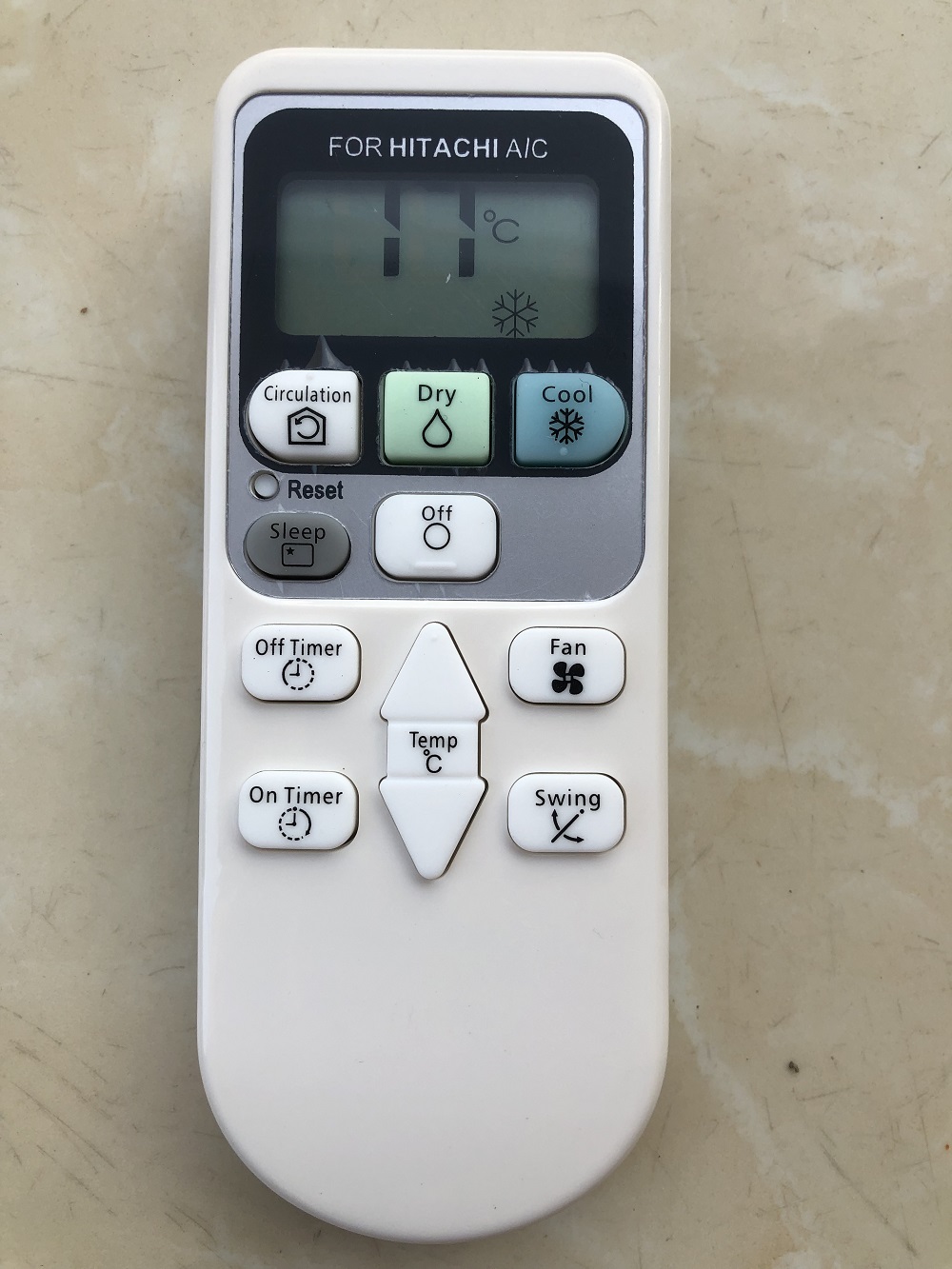 Remote Điều khiển từ xa điều hòa dùng cho Hitachi các dòng Hitachi RAS-X RAS- RAS-EJ 1HP 1.5HP 2HP 9000 12000 -Hàng mới 100%