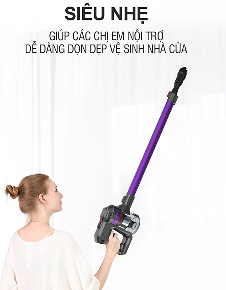 Máy Hút Bụi Không Dây Dùng Pin Sạc Lock&Lock ENV151  - Hàng Chính Hãng