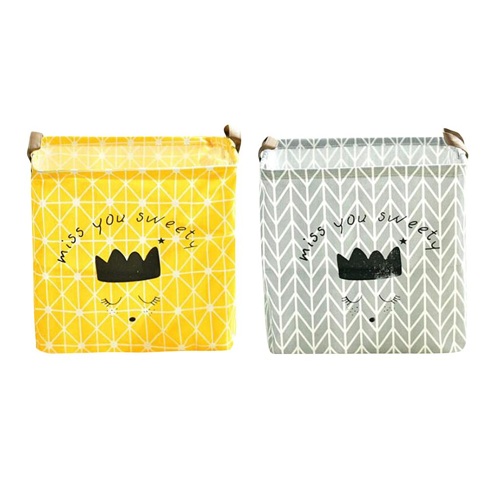 Children Kid Toys Clothes Storage Basket Hamper Laundry Bin Organizer