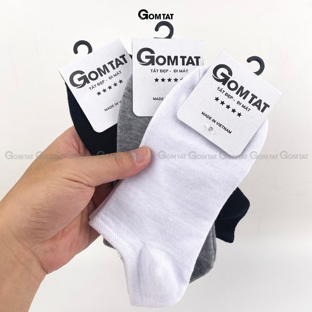 Tất trơn CỔ NGẮN Nam Nữ VNXK chuẩn xuất Nhật chất liệu cotton thoáng mát khử mùi - VOTRON-VNXK