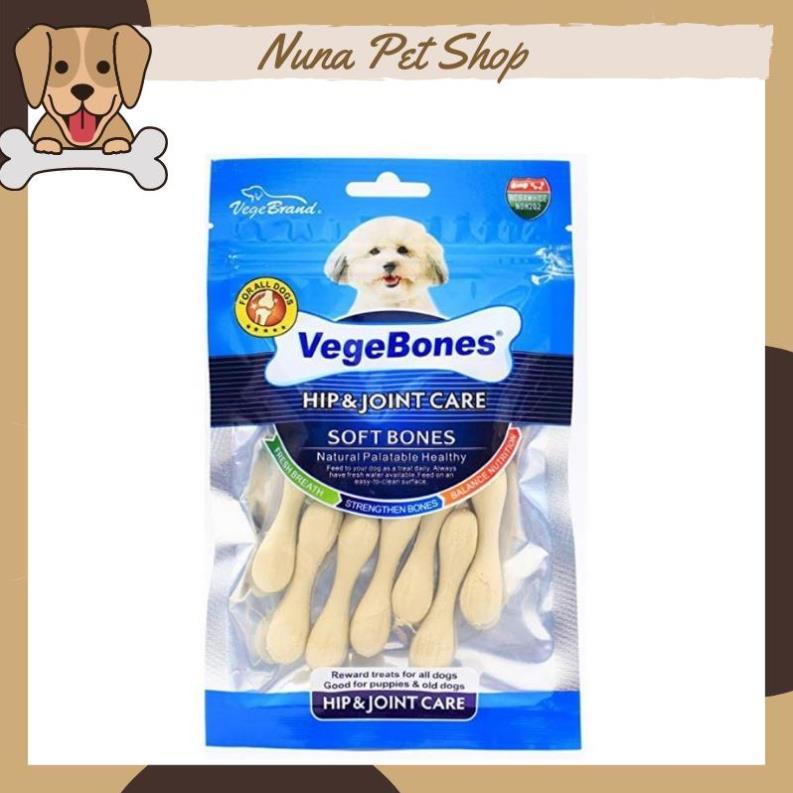 Xương gặm làm sạch răng, mượt lông, bổ sung canxi cho chó Vegebones (Gói 60g)