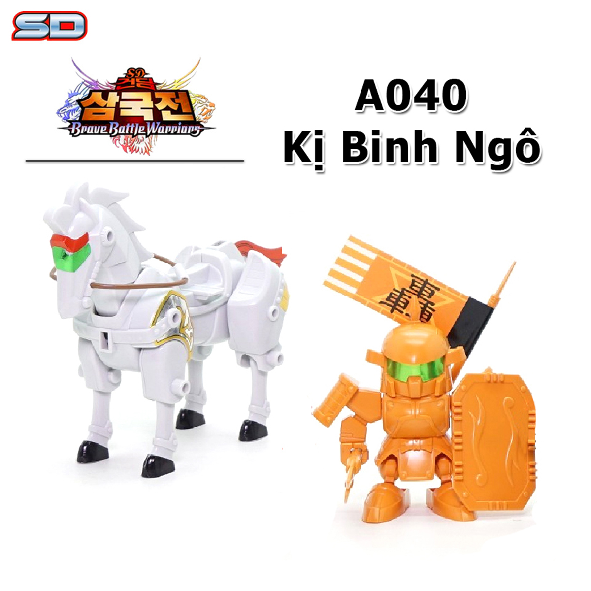 Đồ chơi lắp ráp SD Gundam A040 Kị Binh Ngô Gundam Tam Quốc Chí Three Kingdom - Phe Ngô