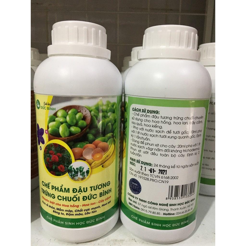 Chế Phẩm Phân Đậu Tương+dịch chuối trứng lên men, cung cấp dinh dưỡng cây cảnh, rau, giúp hoa hồng mập mầm, bền hoa...