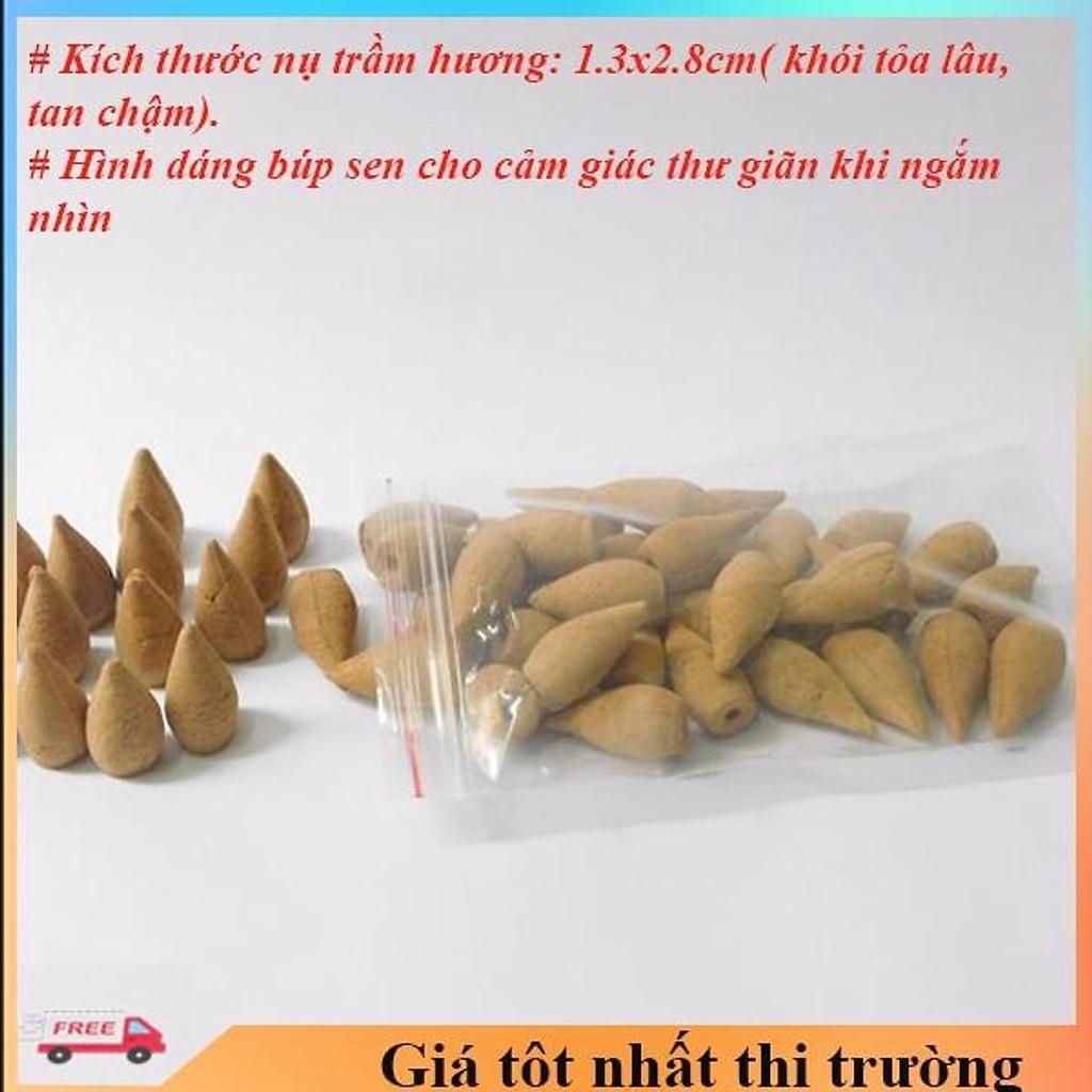 Trầm hương Mộc Miên [36 viên trầm]- Nụ trầm hương cao cấp khói ngược - Hương tự nhiên 100% nguyên chất