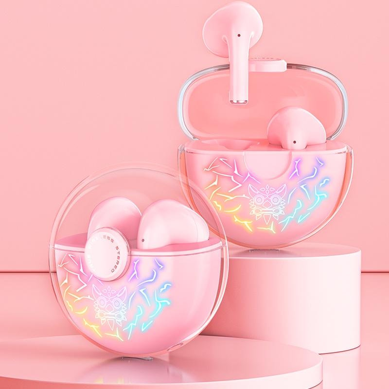 Tai nghe chơi game in-ear Bluetooth 5.1 không dây ONIKUMA T35 với micrô và đèn RGB, nút cảm ứng