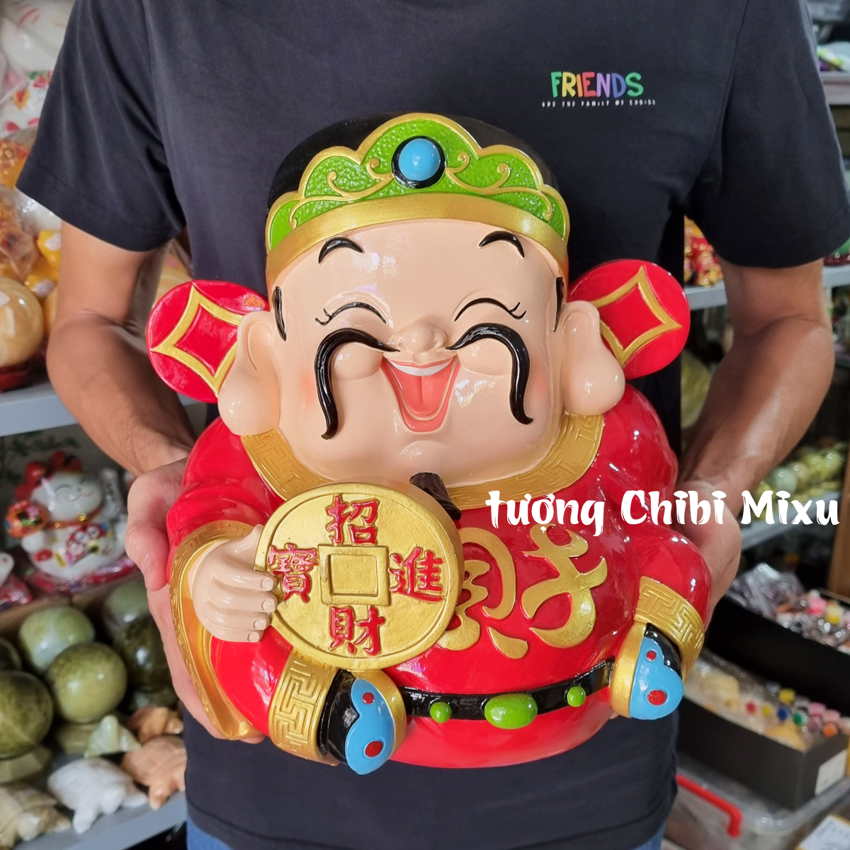 Tượng Thần Tài 30cm - Tài Lộc và May Mắn