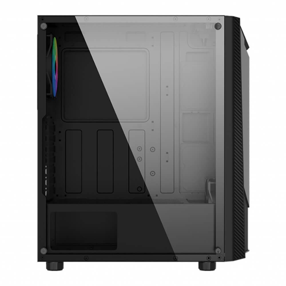 Vỏ Case Máy Tính MSI MAG SHIELD 110R (Mid Tower/Màu Đen/ Kèm 2 Fan )- Hàng Chính Hãng