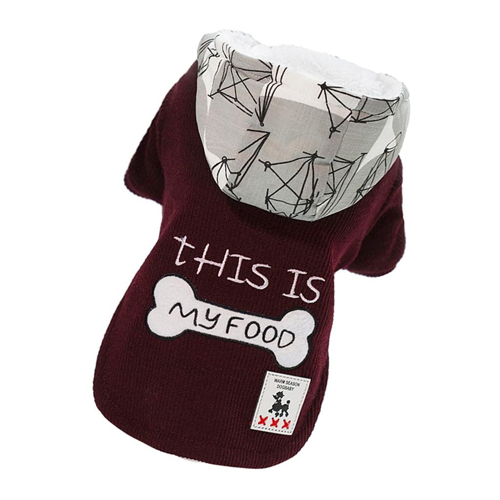 Dog Coat Hoodie Pet Winter Clothes Warm Soft for Medium Large Dogs