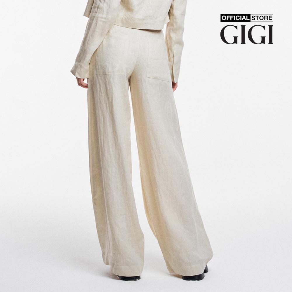 GIGI - Quần nữ ống rộng lưng cao thời trang G3202P231312-06